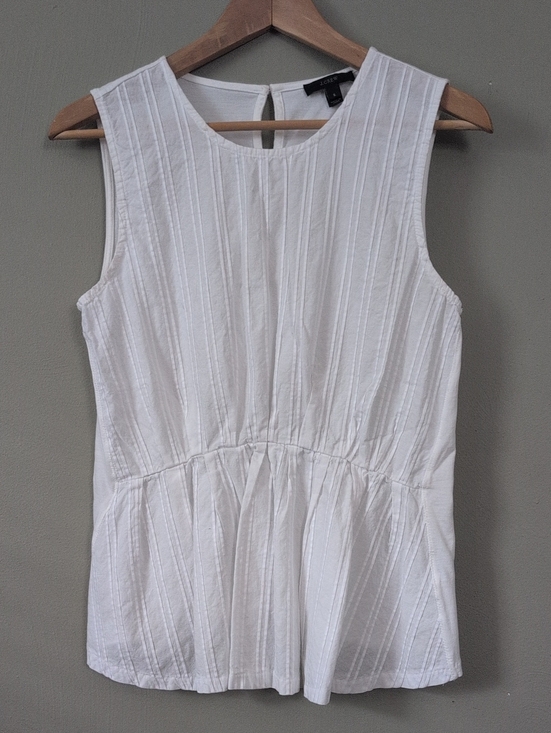 J. Crew Tops - J. Crew White Peplum Style Top